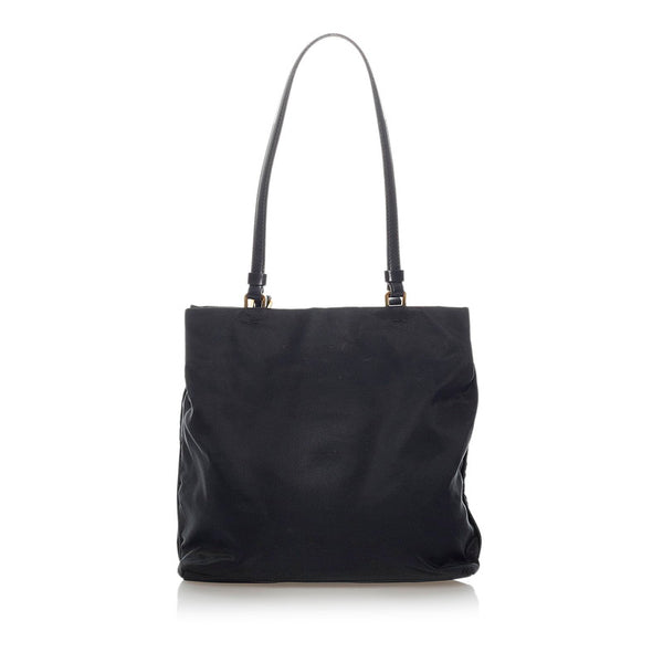 プラダ ハンドバッグ ブラック ナイロン レザー レディース PRADA 【中古】