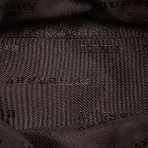 バーバリー ハンドバッグ ブラック ナイロン レザー レディース BURBERRY 【中古】