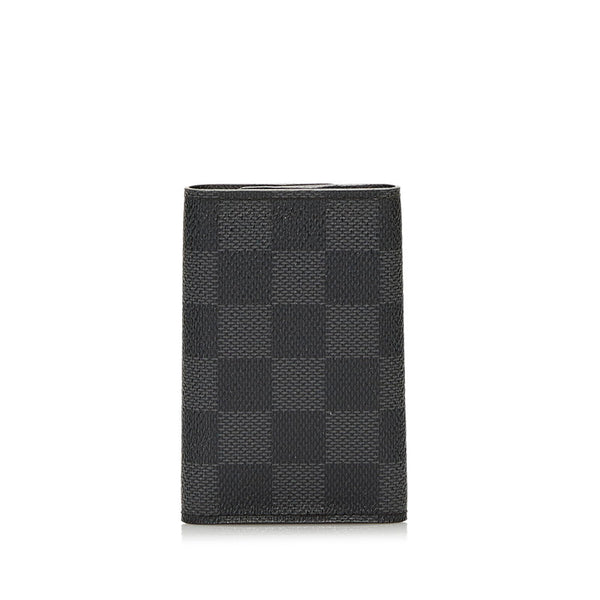 ルイ ヴィトン ダミエ グラフィット ミュルティクレ6 6連キーケース N62662 ブラック PVC レザー レディース LOUIS VUITTON 【中古】