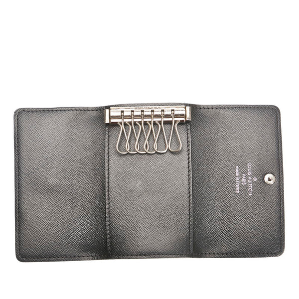 ルイ ヴィトン ダミエ グラフィット ミュルティクレ6 6連キーケース N62662 ブラック PVC レザー レディース LOUIS VUITTON 【中古】