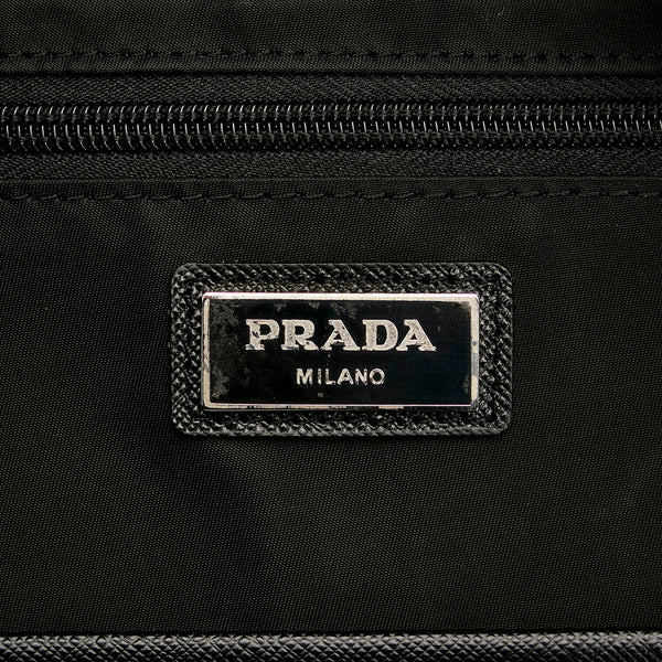 プラダ カモフラージュ カモフラ 迷彩 リュック バックパック VZ0066 FUMO カーキ ブラック ナイロン レザー メンズ PRADA 【中古】