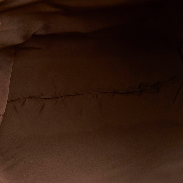 グッチ GGスプリーム クーリエ リュック バックパック 473872 ブラウン PVC レザー メンズ GUCCI 【中古】