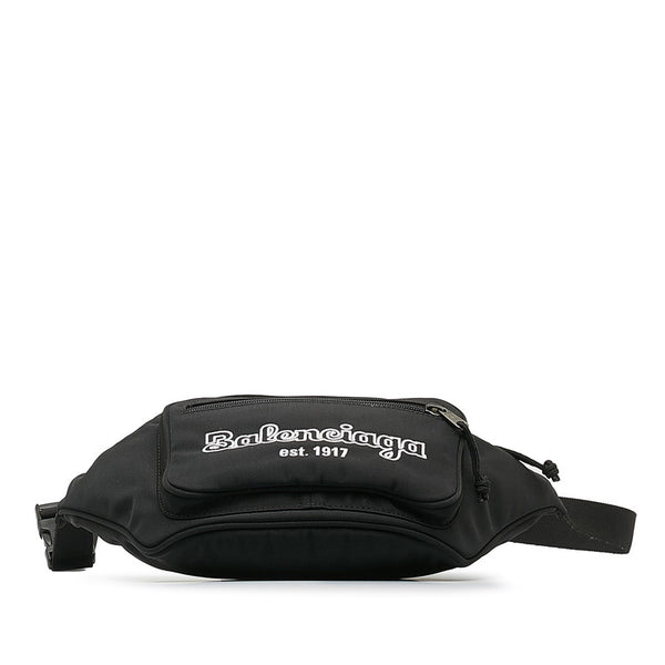 バレンシアガ ボディバッグ ウエストバッグ 482389 ブラック ナイロン レディース BALENCIAGA 【中古】