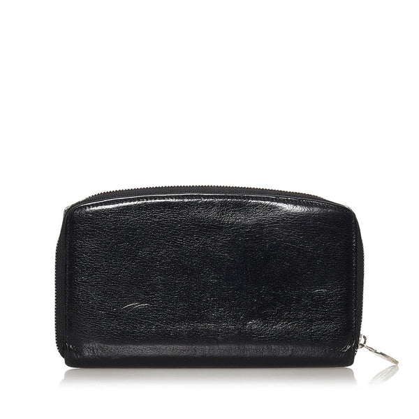 カルティエ 長財布 ブラック レザー レディース CARTIER 【中古】