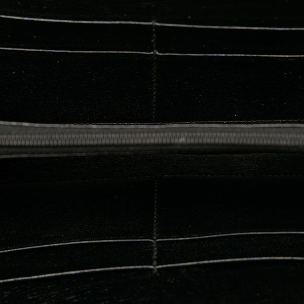 カルティエ 長財布 ブラック レザー レディース CARTIER 【中古】