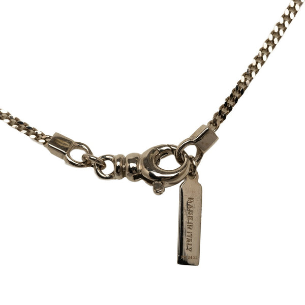フェンディ オーロック FFモチーフ ネックレス ペンダント シルバー メタル プラチナメッキ メンズ FENDI 【中古】