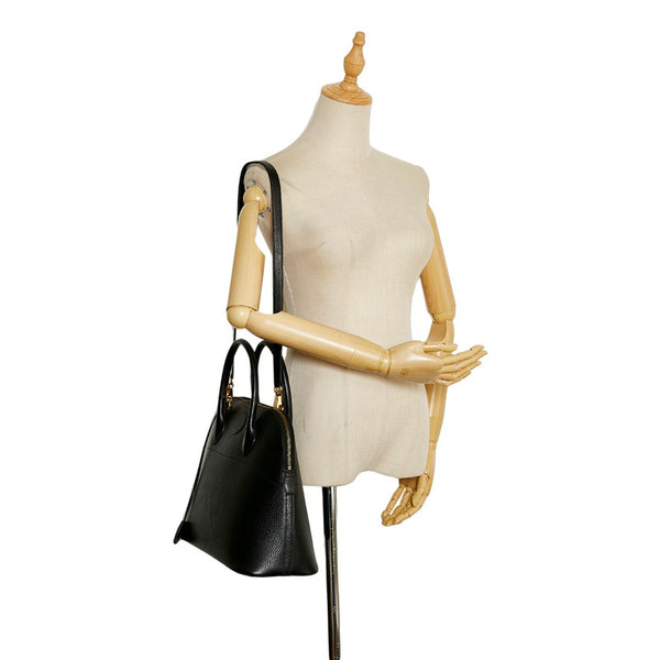 エルメス ボリード37 ハンドバッグ ショルダーバッグ 2WAY ブラック アルデンヌ レディース HERMES 【中古】