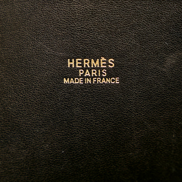 エルメス ボリード37 ハンドバッグ ショルダーバッグ 2WAY ブラック アルデンヌ レディース HERMES 【中古】