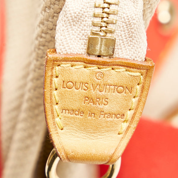 ルイ ヴィトン アンティグア カバMM トートバッグ ショルダーバッグ M40035 レッド ベージュ キャンバス レザー レディース LOUIS VUITTON 【中古】