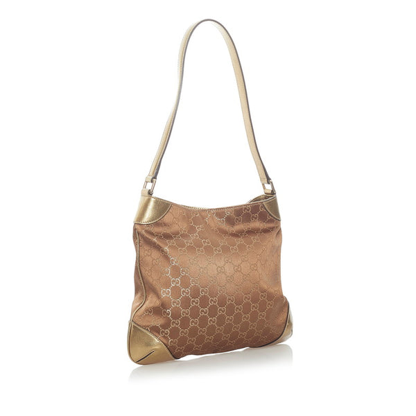 グッチ グッチシマ ワンショルダーバッグ 257296 ゴールド キャンバス レザー レディース GUCCI 【中古】