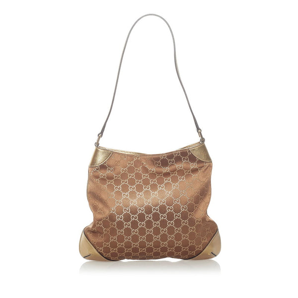 グッチ グッチシマ ワンショルダーバッグ 257296 ゴールド キャンバス レザー レディース GUCCI 【中古】