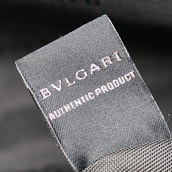 ブルガリ ブラック レザー トートバッグ メンズ BVLGARI 【中古】
