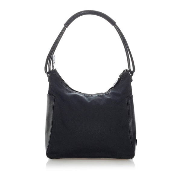 グッチ 001 3766 ブラック ナイロン レザー ワンショルダー レディース GUCCI 【中古】