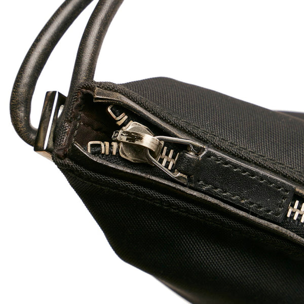 グッチ 001 3766 ブラック ナイロン レザー ワンショルダー レディース GUCCI 【中古】