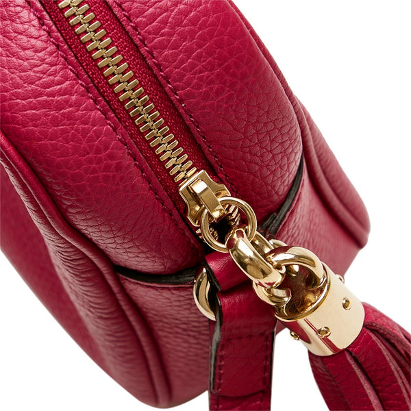 グッチ ソーホー 斜め掛け ショルダーバッグ 308364 ピンク レザー レディース GUCCI 【中古】