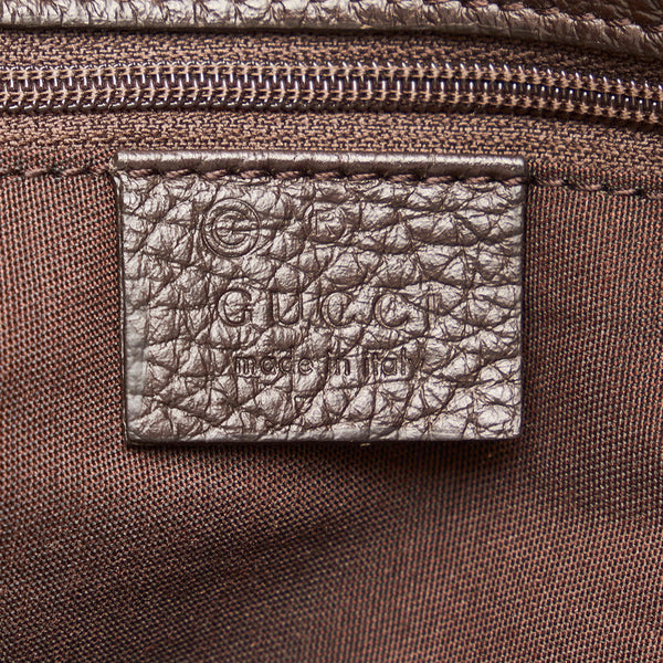 グッチ GGキャンバス トートバッグ 257275 ブラウン キャンバス レザー レディース GUCCI 【中古】