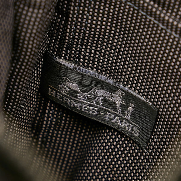 エルメス エールライン アドPM リュック デイパック グレー キャンバス レディース HERMES 【中古】