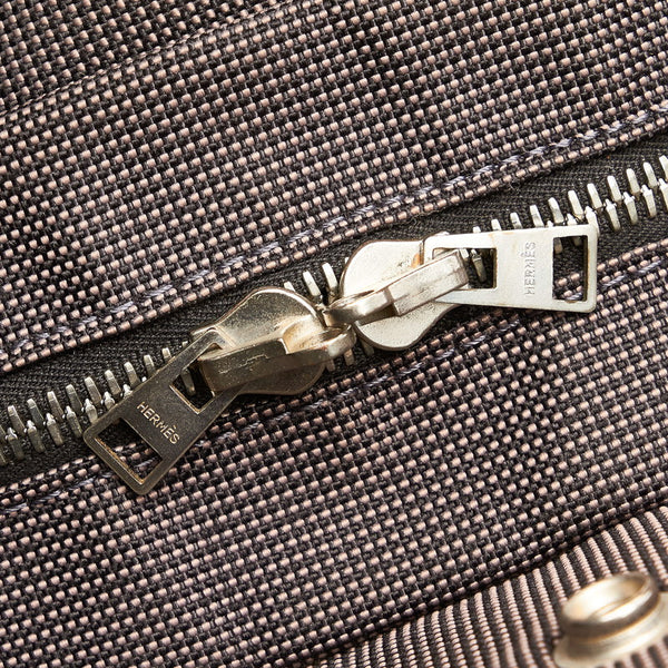 エルメス エールライン MM トートバッグ グレー キャンバス メンズ HERMES 【中古】