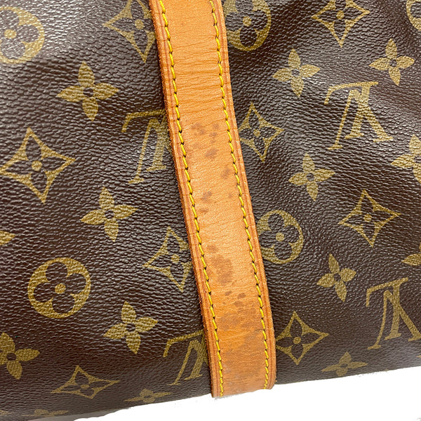 ルイ ヴィトン モノグラム キーポル45 ボストンバッグ M41428 ブラウン PVC レザー レディース LOUIS VUITTON 【中古】