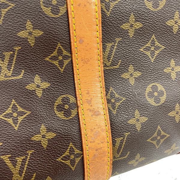 ルイ ヴィトン モノグラム キーポル45 ボストンバッグ M41428 ブラウン PVC レザー レディース LOUIS VUITTON 【中古】