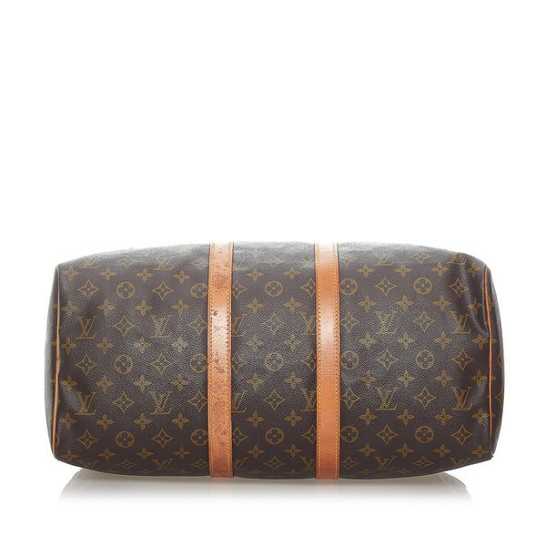 ルイ ヴィトン モノグラム キーポル45 ボストンバッグ M41428 ブラウン PVC レザー レディース LOUIS VUITTON 【中古】