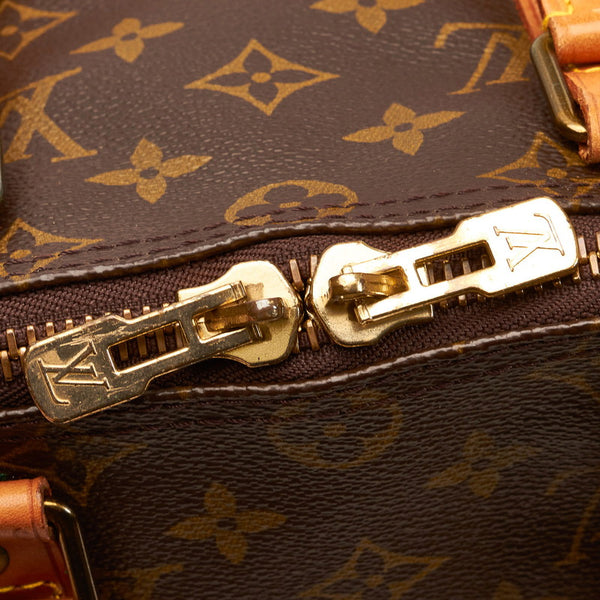 ルイ ヴィトン モノグラム キーポル45 ボストンバッグ M41428 ブラウン PVC レザー レディース LOUIS VUITTON 【中古】