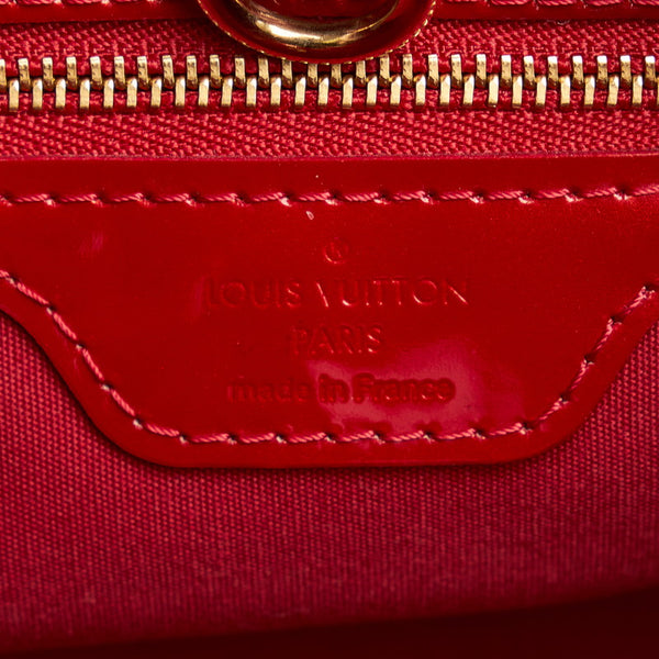 ルイ ヴィトン モノグラム ヴェルニ ウィルシャーPM ハンドバッグ M93642 ポケットダムルール レッド パテントレザー レディース LOUIS VUITTON 【中古】