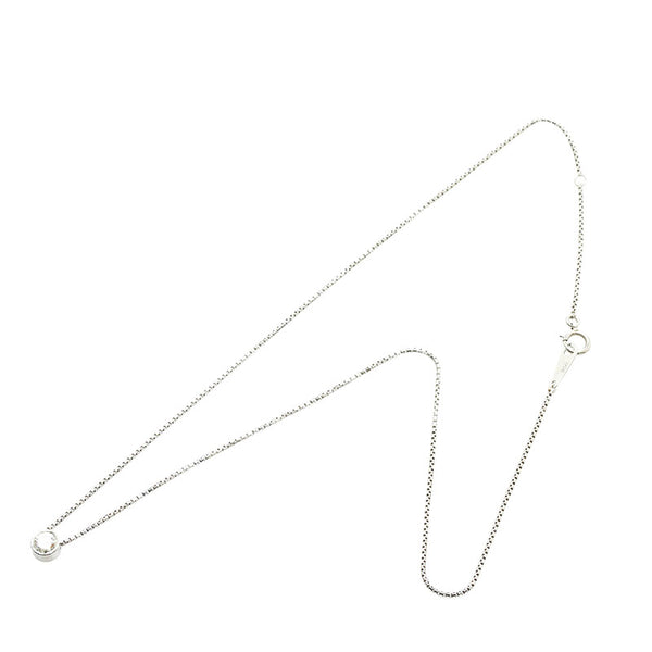 Pt900 プラチナ Pt850 プラチナ ダイヤ0.50ct ネックレス レディース 【中古】