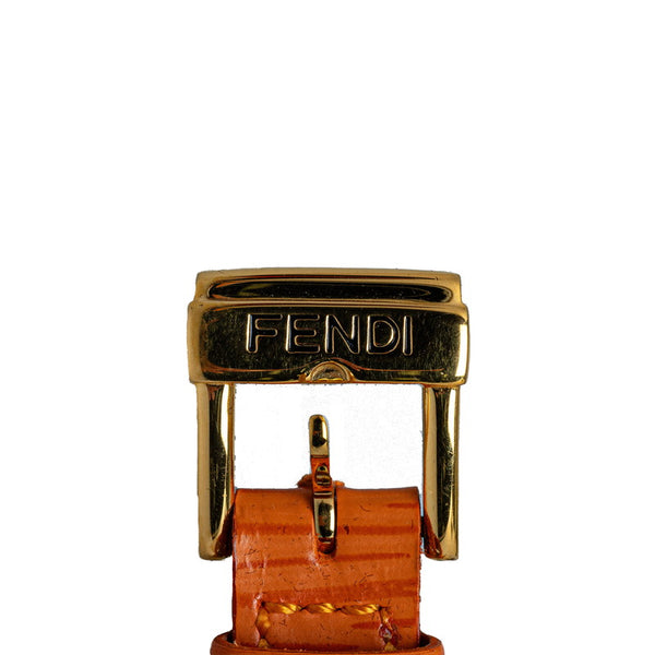 フェンディ チェンジベルト 全5色 腕時計 640L クオーツ シルバー文字盤 メッキ レザー レディース FENDI 【中古】