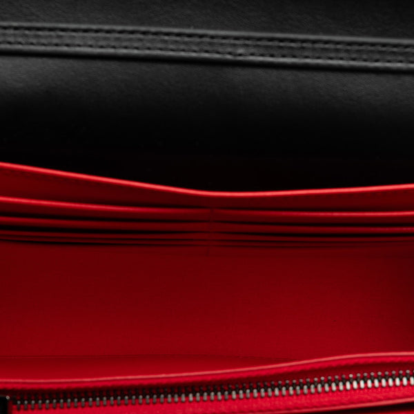クリスチャンルブタン パロマ クラッチ スタッズ チェーン ショルダーバッグ  3175013 ブラック レッド レザー レディース Christian Louboutin 【中古】