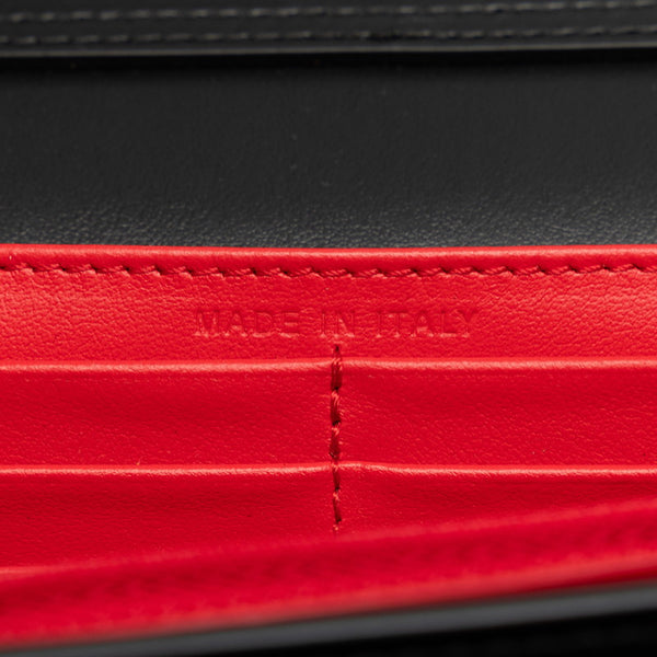 クリスチャンルブタン パロマ クラッチ スタッズ チェーン ショルダーバッグ  3175013 ブラック レッド レザー レディース Christian Louboutin 【中古】