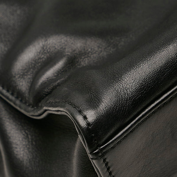 シャネル ココマーク ショルダーバッグ トートバッグ ブラック レザー レディース CHANEL 【中古】