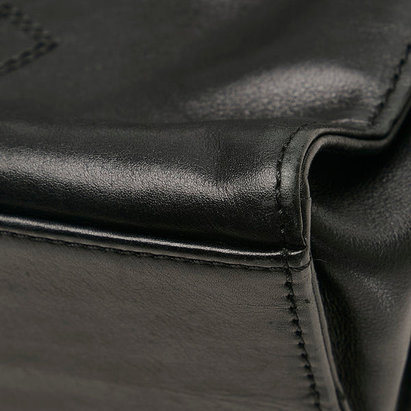 シャネル ココマーク ショルダーバッグ トートバッグ ブラック レザー レディース CHANEL 【中古】