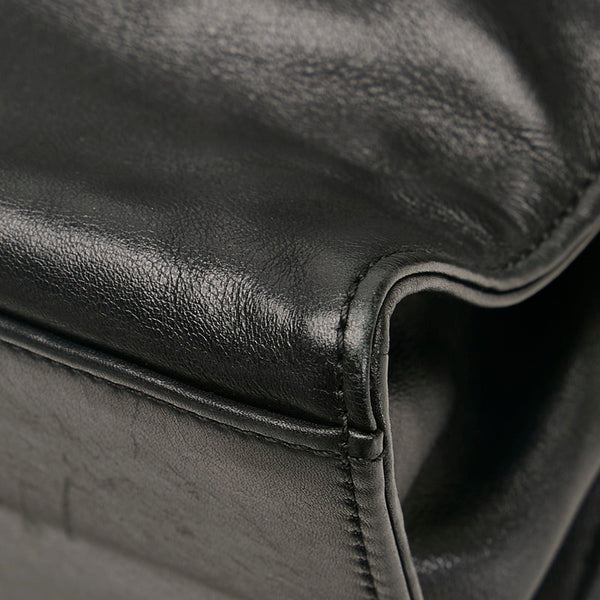 シャネル ココマーク ショルダーバッグ トートバッグ ブラック レザー レディース CHANEL 【中古】