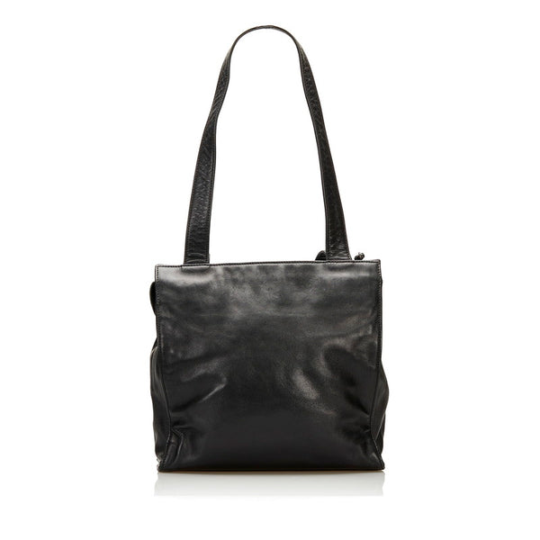 シャネル ココマーク ショルダーバッグ トートバッグ ブラック レザー レディース CHANEL 【中古】