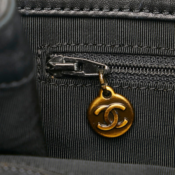 シャネル ココマーク ショルダーバッグ トートバッグ ブラック レザー レディース CHANEL 【中古】