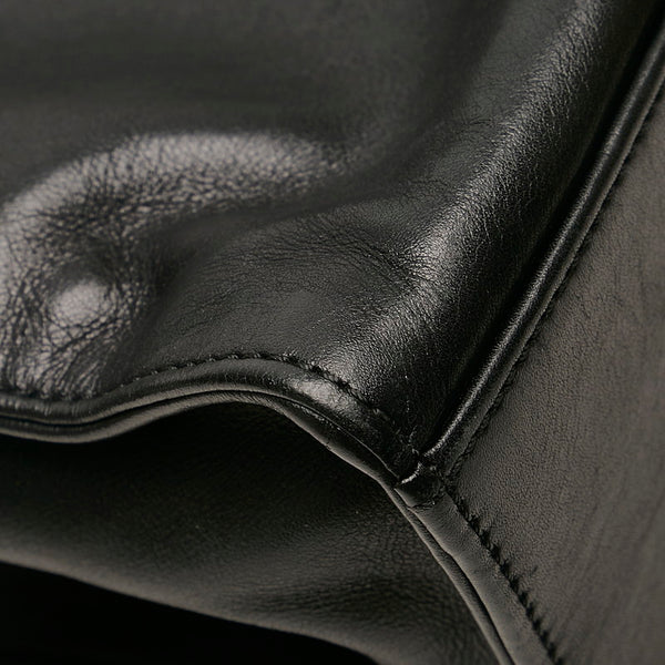 シャネル ココマーク ショルダーバッグ トートバッグ ブラック レザー レディース CHANEL 【中古】