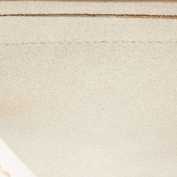 サルヴァトーレフェラガモ ガンチーニ ミニハンドバッグ AU-21 7985 ホワイト レザー レディース Salvatore Ferragamo 【中古】