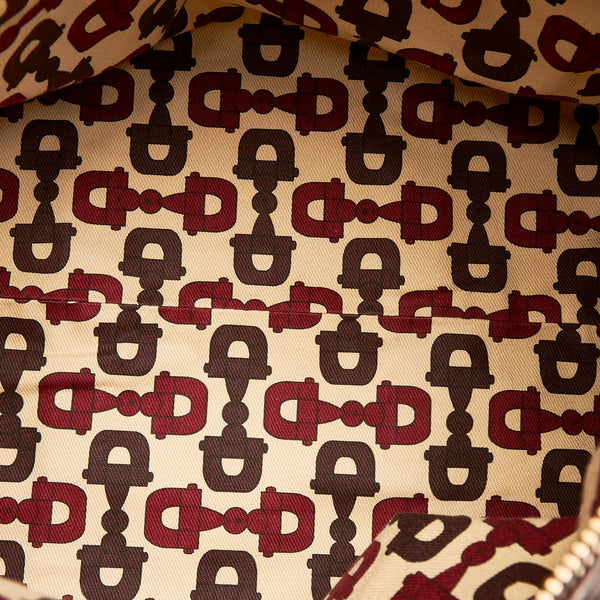 グッチ グッチシマ ハンドバッグ ミニボストン 193603 ブラウン レザー レディース GUCCI 【中古】