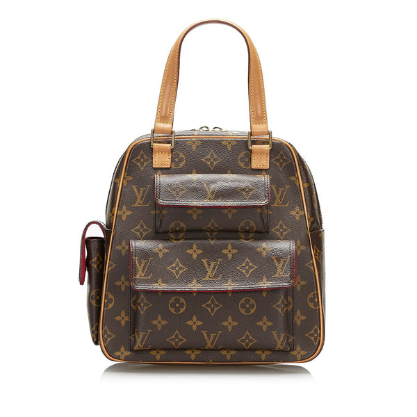ルイ ヴィトン モノグラム エクサントリ シテ ハンドバッグ M51161 ブラウン PVC レザー レディース LOUIS VUITTON 【中古】