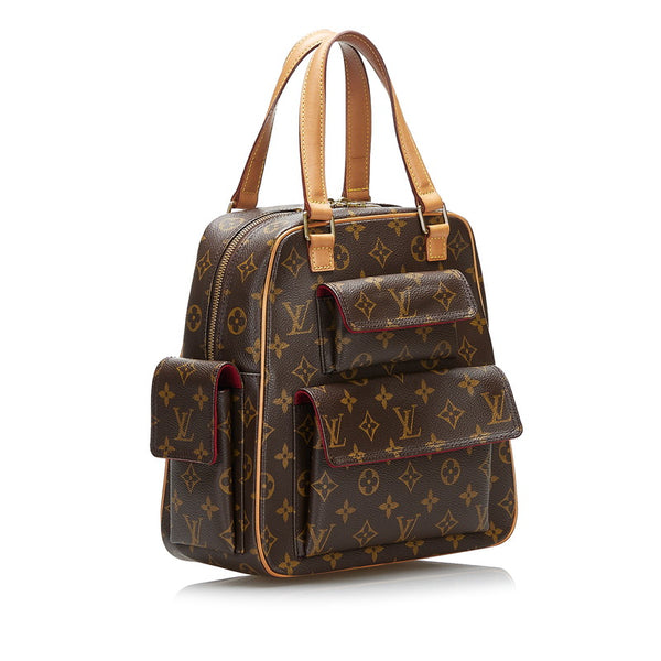 ルイ ヴィトン モノグラム エクサントリ シテ ハンドバッグ M51161 ブラウン PVC レザー レディース LOUIS VUITTON 【中古】