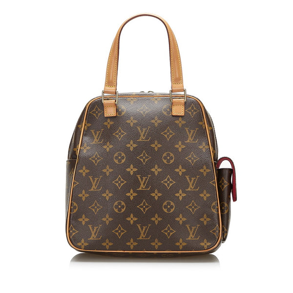 ルイ ヴィトン モノグラム エクサントリ シテ ハンドバッグ M51161 ブラウン PVC レザー レディース LOUIS VUITTON 【中古】