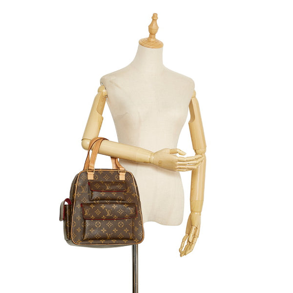 ルイ ヴィトン モノグラム エクサントリ シテ ハンドバッグ M51161 ブラウン PVC レザー レディース LOUIS VUITTON 【中古】