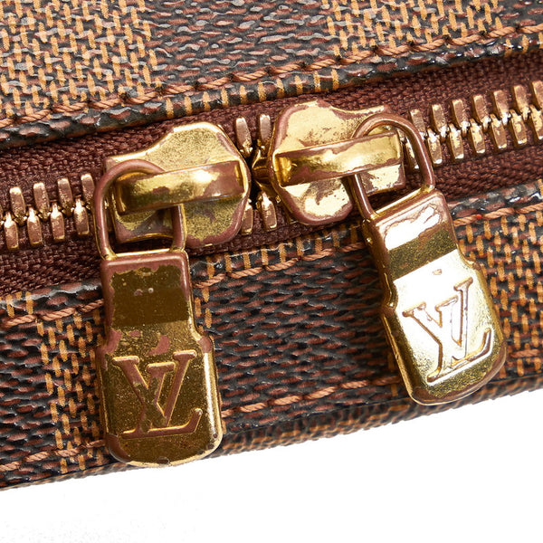 ルイ ヴィトン ダミエ ジェロニモス N51994 ブラウン PVC ボディバッグ メンズ LOUIS VUITTON 【中古】