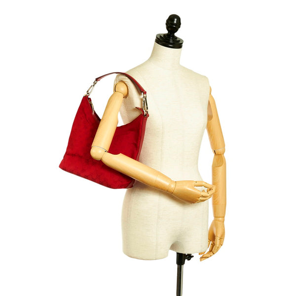 グッチ GGキャンバス ワンショルダーバッグ 000 0602 レッド キャンバス レディース GUCCI 【中古】