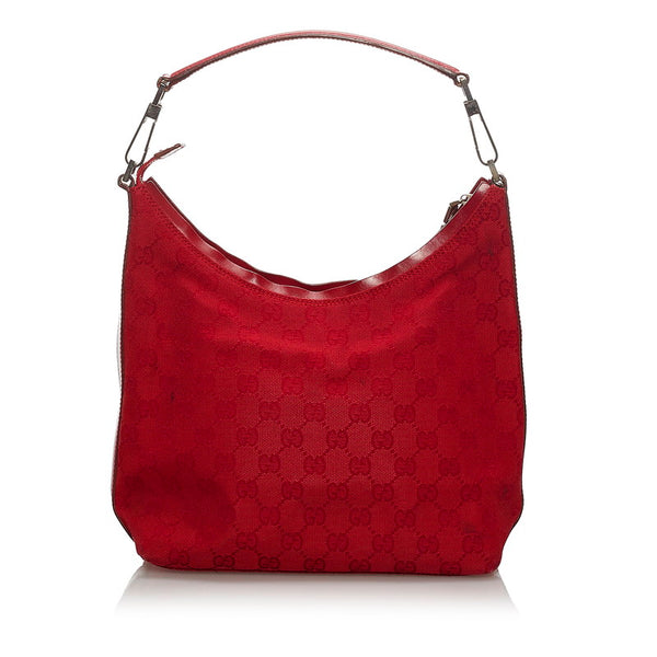 グッチ GGキャンバス ワンショルダーバッグ 000 0602 レッド キャンバス レディース GUCCI 【中古】