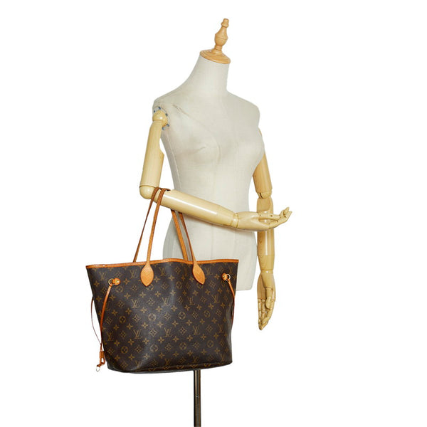 ルイ ヴィトン モノグラム ネヴァーフルMM トートバッグ M41178 ブラウン PVC レザー レディース LOUIS VUITTON 【中古】