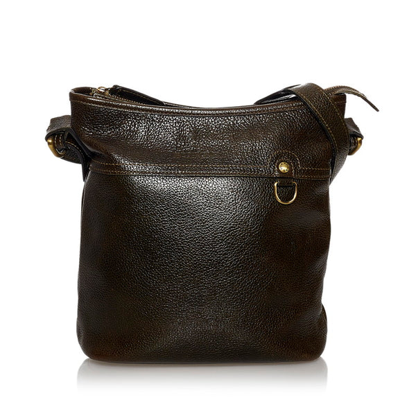 バーバリー 斜めがけ ショルダー カーキ レザー レディース BURBERRY 【中古】