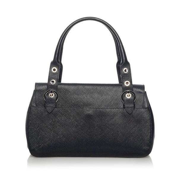 サルヴァトーレフェラガモ ガンチーニ ハンドバッグ AB-21 5322 ブラック レザー レディース Salvatore Ferragamo 【中古】