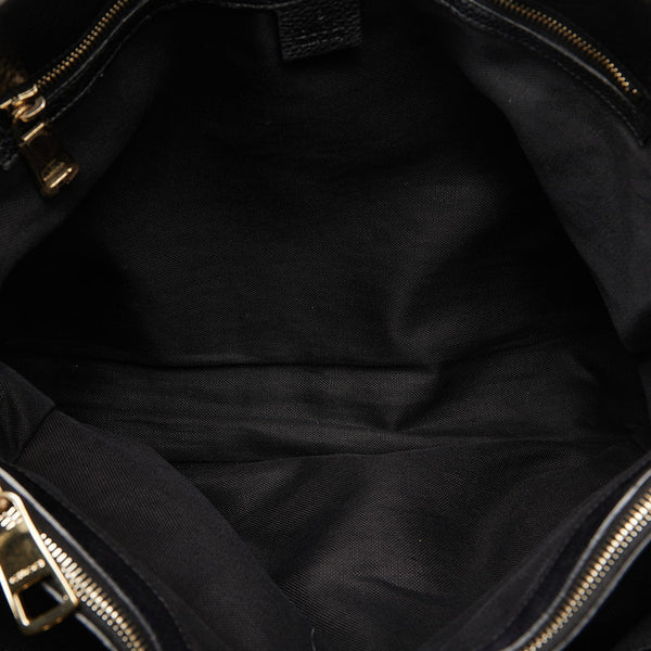 グッチ バンブー ハンドバッグ トートバッグ 323658 ブラック レザー レディース GUCCI 【中古】